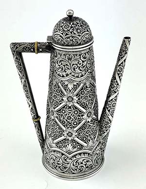 Whiting Indian style coffee pot